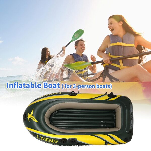 3 Person PVC Kayak With 2 Paddles - Image 5