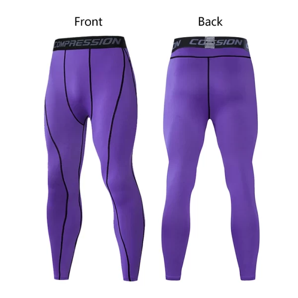 Men's Lycra Compression Pants Cycling Running Basketball Soccer Elasticity Sweatpants Fitness Tights Legging Trousers Rash Guard - Image 22