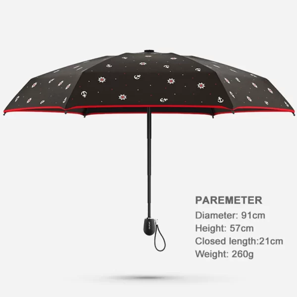 The new baseball anchor rudder fifty percent portable umbrella umbrella vinyl is prevented bask in the sun umbrella  umbrella - Image 6