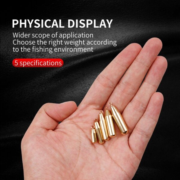 LUSHAZER 5pcs/lot cylinder shape copper weight - Image 4