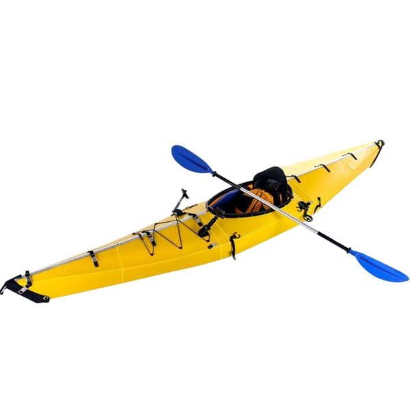 Hard Shell Canoe with Paddle