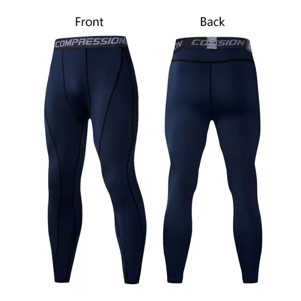 Men's Lycra Compression Pants Cycling Running Basketball Soccer Elasticity Sweatpants Fitness Tights Legging Trousers Rash Guard - Image 21