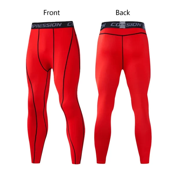 Men's Lycra Compression Pants Cycling Running Basketball Soccer Elasticity Sweatpants Fitness Tights Legging Trousers Rash Guard - Image 8