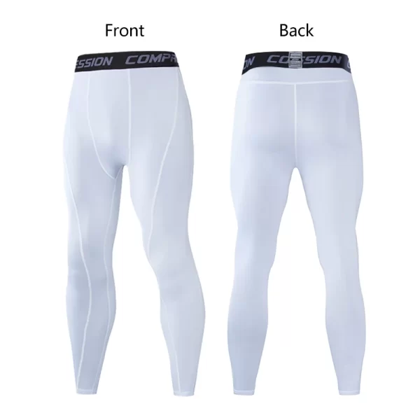 Men's Lycra Compression Pants Cycling Running Basketball Soccer Elasticity Sweatpants Fitness Tights Legging Trousers Rash Guard - Image 7