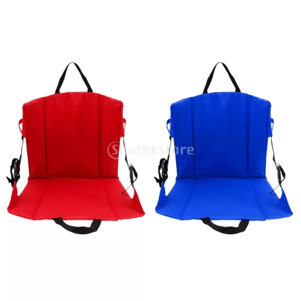 Folding Portable Padded Moisture-proof Chair Seat Cushion Back Support Pad for Stadium Bleacher Football Sports Camping Picnic
