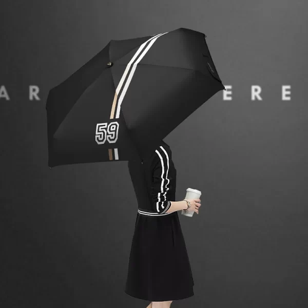 New Baseball Mini Umbrella Rain Women Ultralight Five Fold Sun Umbrella Girls Anti UV Parasol Clear Kids Umbrella Pocket - Image 2