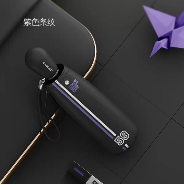 New Baseball Mini Umbrella Rain Women Ultralight Five Fold Sun Umbrella Girls Anti UV Parasol Clear Kids Umbrella Pocket - Image 7