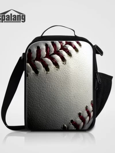 Dispalang Small Thermal Cooler Lunch Bag For Children Ball Print Multifunction Meal Storage Picnic Tote Bag Insulation Food Bag