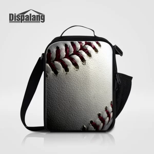 Dispalang Small Thermal Cooler Lunch Bag For Children Ball Print Multifunction Meal Storage Picnic Tote Bag Insulation Food Bag
