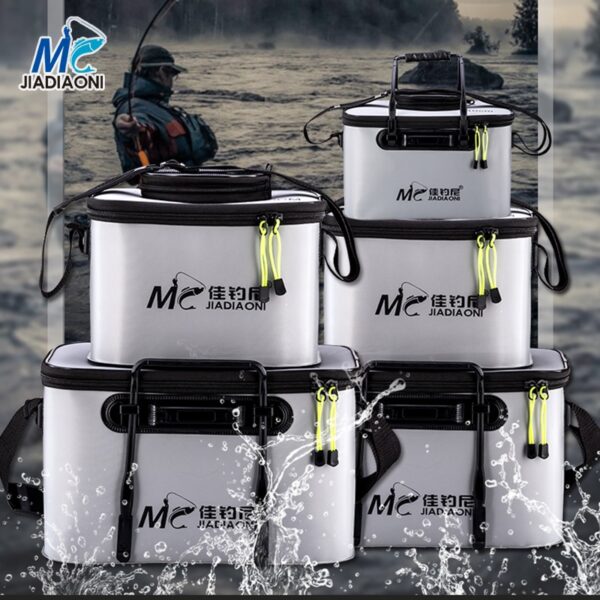 JIADIAONI Fishing Bucket 30/36/40/45/50L Folding Live Fish Bucket