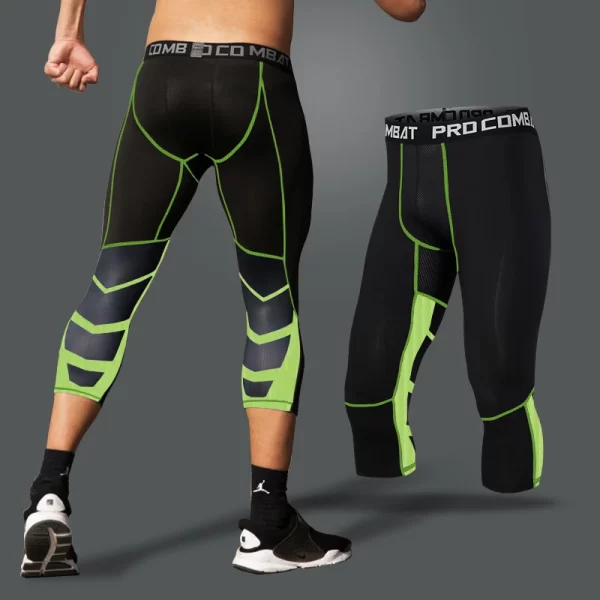 Men's Lycra Compression Pants Cycling Running Basketball Soccer Elasticity Sweatpants Fitness Tights Legging Trousers Rash Guard - Image 15