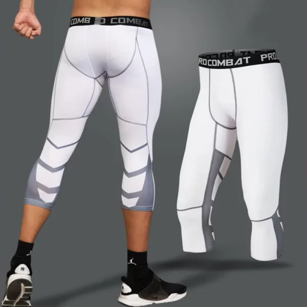 Men's Lycra Compression Pants Cycling Running Basketball Soccer Elasticity Sweatpants Fitness Tights Legging Trousers Rash Guard - Image 17