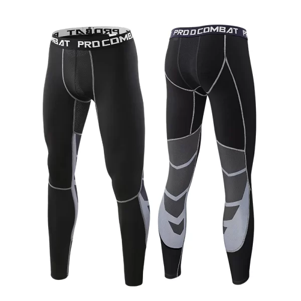 Men's Lycra Compression Pants Cycling Running Basketball Soccer Elasticity Sweatpants Fitness Tights Legging Trousers Rash Guard - Image 19