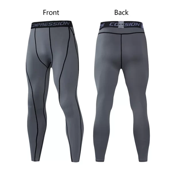 Men's Lycra Compression Pants Cycling Running Basketball Soccer Elasticity Sweatpants Fitness Tights Legging Trousers Rash Guard - Image 10