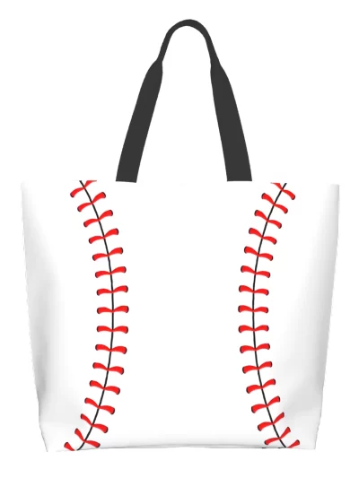 Baseball Extra Large Grocery Bag Reusable Tote Bag