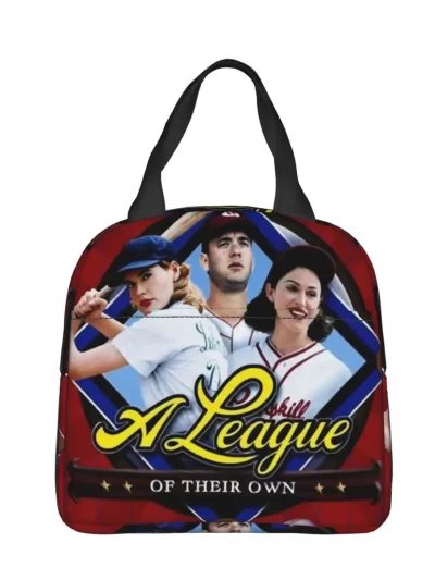A League Of Their Own Baseball Insulated Lunch Bag Thermal Bag Reusable High Capacity Tote Lunch Box Men Women School Travel