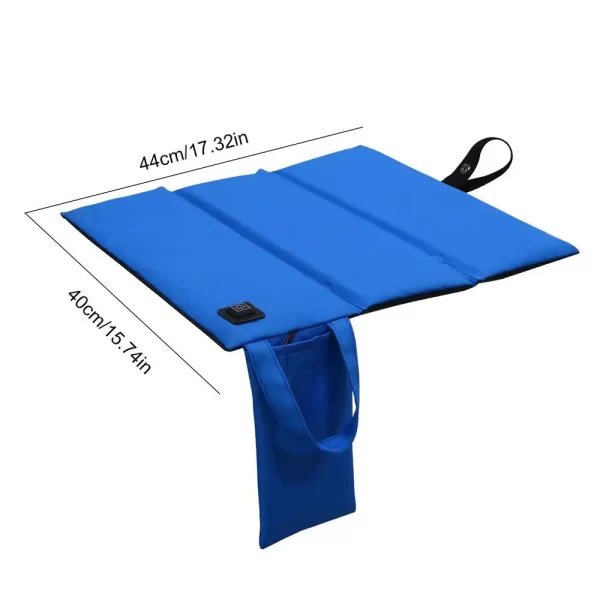 Winter Warm Heated Seat Mats USB Charging Car Camping Travel Electric Heating Pad Cushion Stadium Bleacher Folding Seat Cushion - Image 8