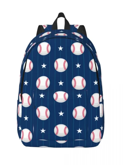 Baseball Theme Design Backpack for Boy Girl Kids Student School Bookbag Baseballs Daypack Kindergarten Primary Bag Sports