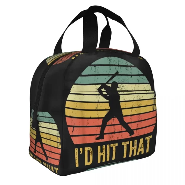 Vintage Baseball Player Insulated Lunch Bags A League of Their Own Thermal Bag Tote Lunch Box Office Travel Food Storage Bags - Image 2
