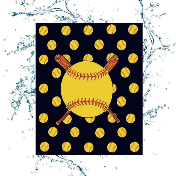 Softball Room Decor Soft Cute Baseball Texture Blanket - Image 9