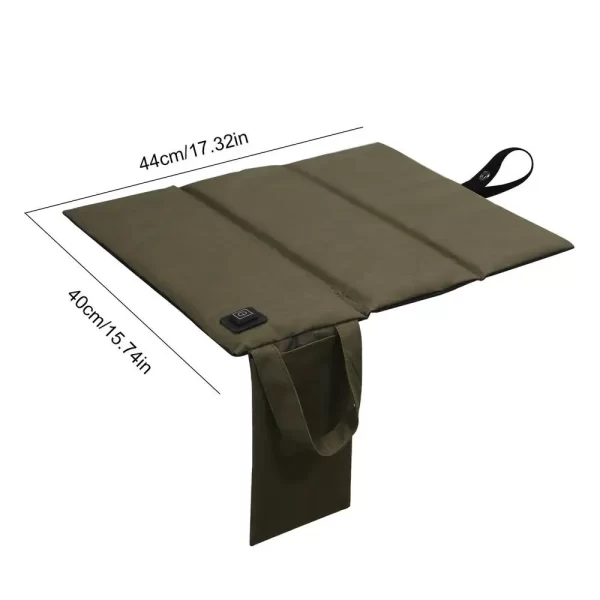 Winter Warm Heated Seat Mats USB Charging Car Camping Travel Electric Heating Pad Cushion Stadium Bleacher Folding Seat Cushion - Image 9