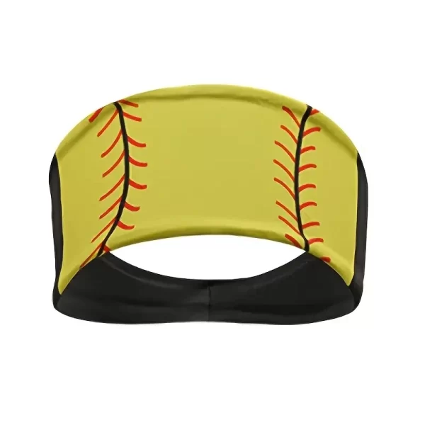 1PC Sporty Style Headbands for Women - Football, Basketball, Volleyball, Softball Patterns - Anti-Slip, Sweat-Absorbing - Image 5
