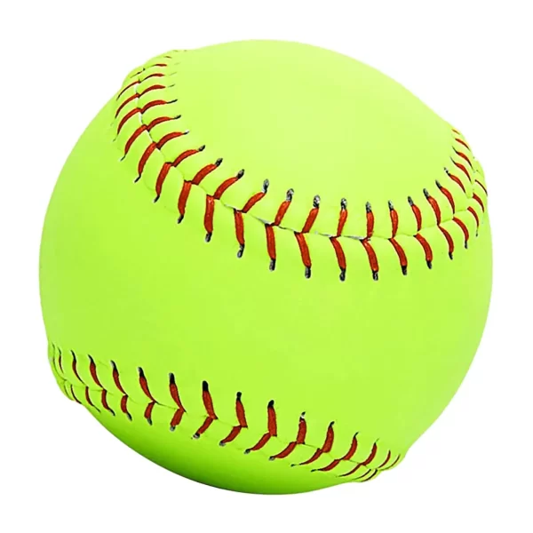 Yellow Sports Practice Softballs Weight Slowpitch Softball 12inch Official Size Lightweight for Games Practice Beginner Teens - Image 5