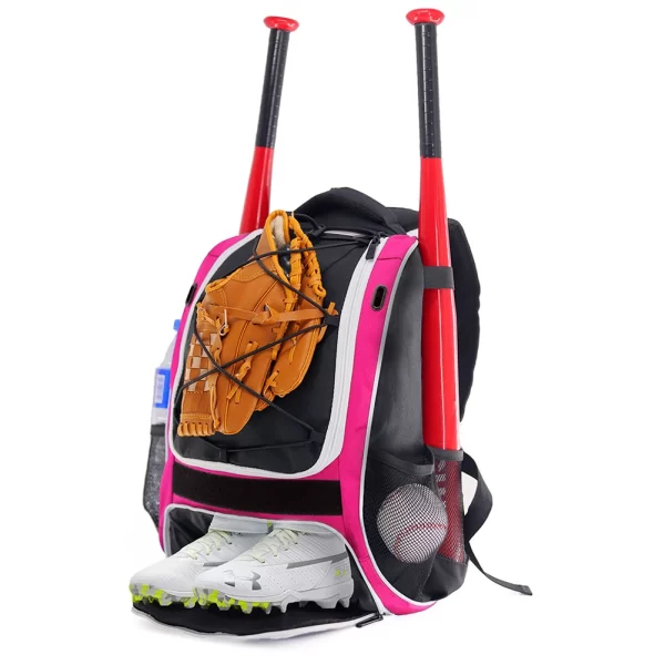 20-35L Baseball Bag T-Ball Softball Equipment Bag Gear Large Main Compartment For Helmet Accessories Separate Shoes Compartment - Image 9