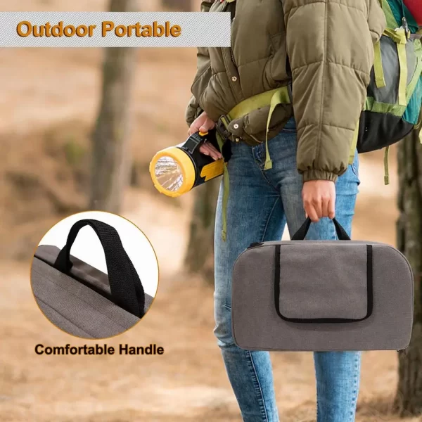 Foldable Heated Seat Cushion Portable Heating Pad Bleacher Cushion Witer Outdoor Warm Supplies for Camping Fishing Stadium - Image 9