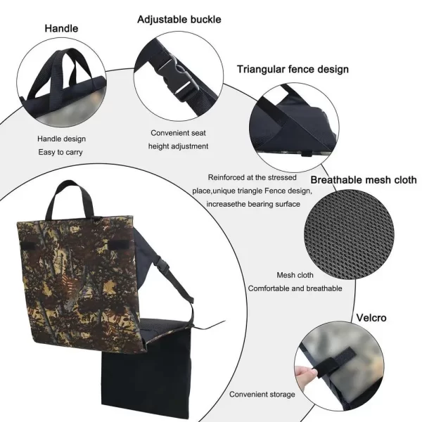 Stadium Seat Cushion Folding Stadium Seat Lightweight Padded For Sporting Events And Outdoor Concerts Bleacher Cushion - Image 9