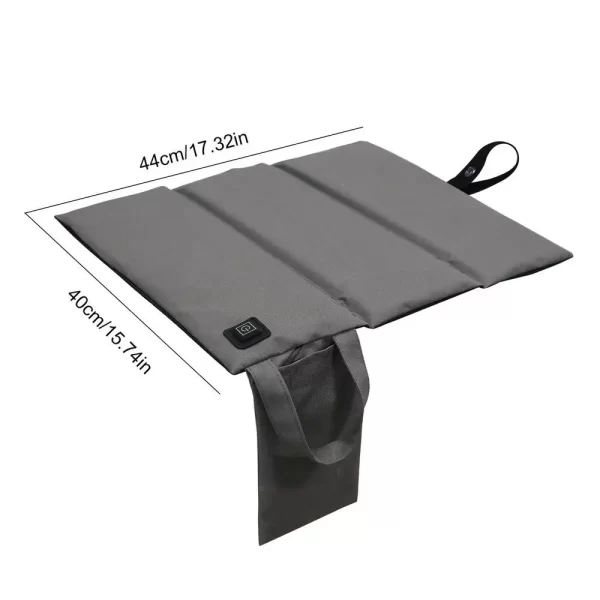 Winter Warm Heated Seat Mats USB Charging Car Camping Travel Electric Heating Pad Cushion Stadium Bleacher Folding Seat Cushion - Image 7