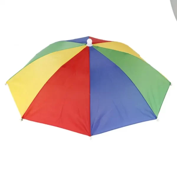 1/2/4PCS Portable Rain Umbrella Hat Army Green Foldable Outdoor Pesca Sun Shade Waterproof Camping Fishing Headwear Beach