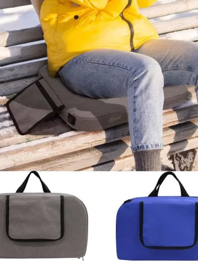 Foldable Heated Seat Cushion Portable Heating Pad Bleacher Cushion Witer Outdoor Warm Supplies for Camping Fishing Stadium