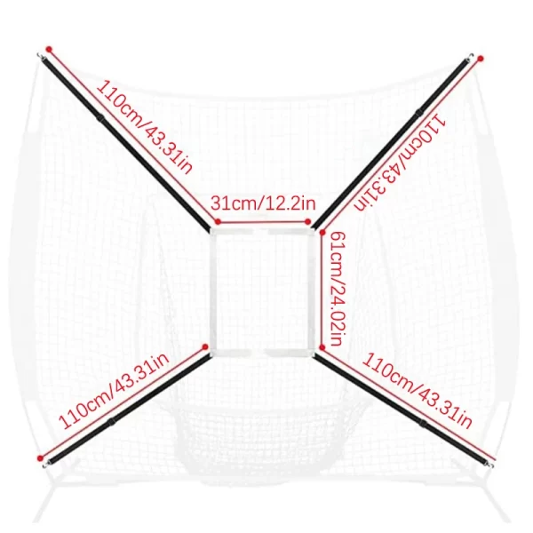For Gym Home Park School Baseball Hitting Net Batting Target Net For Softball Practice Outdoor Training Equipment - Image 6