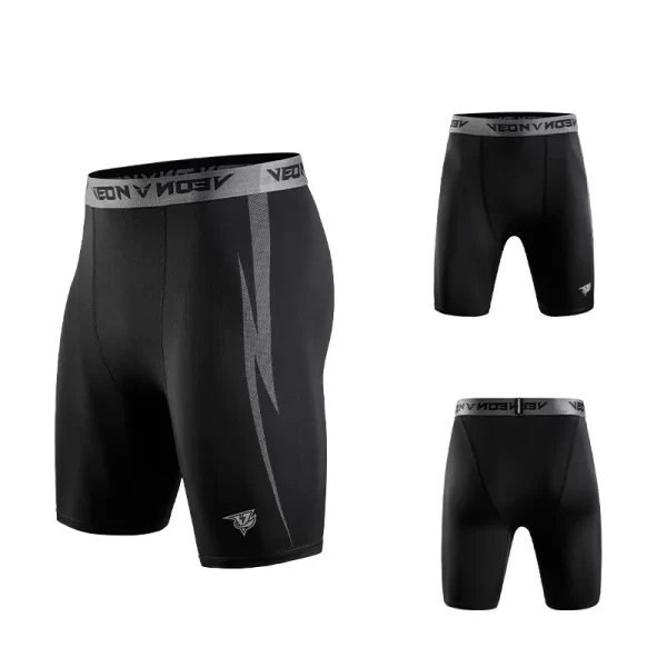 Veidoorn Compression Shorts Men Underwear Spandex Runnining Workout Athletic Leggings Sports Active Shorts - Image 5