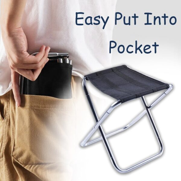 Folding Small Stool Bench - Image 2