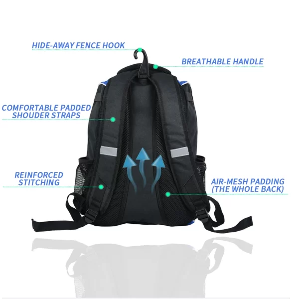 20-35L Baseball T-Ball Softball Equipment Bag Gear Large Main Compartment For Helmet Accessories Separate Shoes Compartment - Image 18
