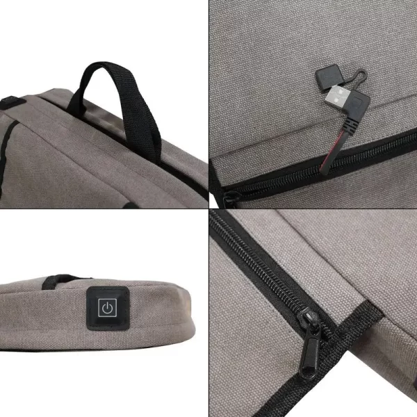 Foldable Heated Seat Cushion Portable Heating Pad Bleacher Cushion Witer Outdoor Warm Supplies for Camping Fishing Stadium - Image 4