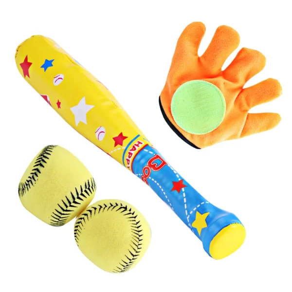 1 Set/4 Pcs Baseball Bat Kids Baseball Bat Kit Indoor Training Equipment T-Ball Bats - Image 6