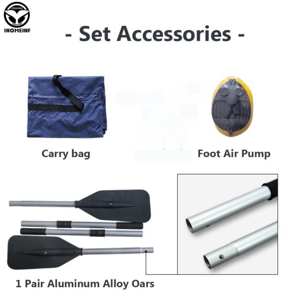 2-6 Person Kayak with Air Deck Set - Image 6