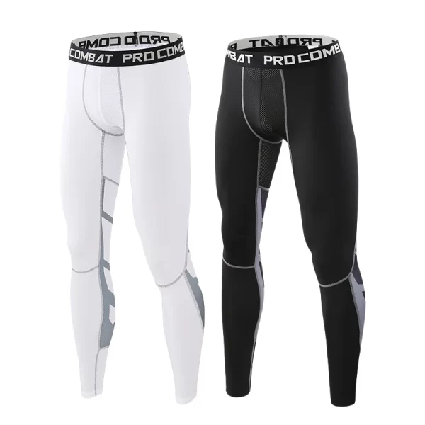 Men's Lycra Compression Pants Cycling Running Basketball Soccer Elasticity Sweatpants Fitness Tights Legging Trousers Rash Guard - Image 4