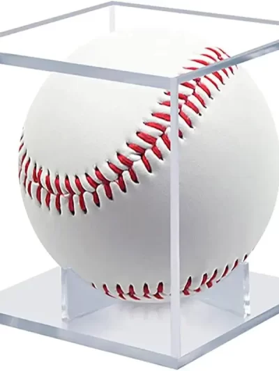 Quality Acrylic No. 9 Baseball Box Display Transparent Case For Souvenir Storage Box Holder Uv Protection Dust