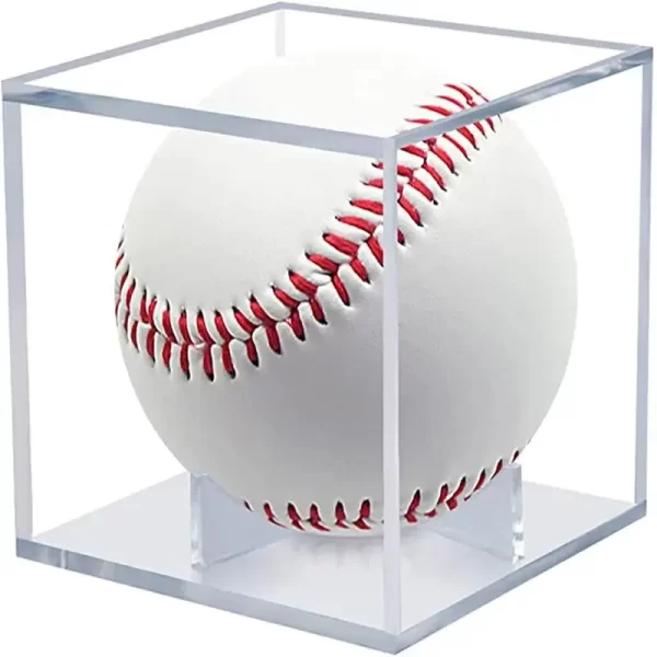 Quality Acrylic No. 9 Baseball Box Display Transparent Case For Souvenir Storage Box Holder Uv Protection Dust