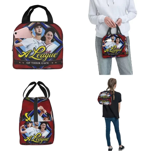 A League Of Their Own Baseball Insulated Lunch Bag Thermal Bag Reusable High Capacity Tote Lunch Box Men Women School Travel - Image 3
