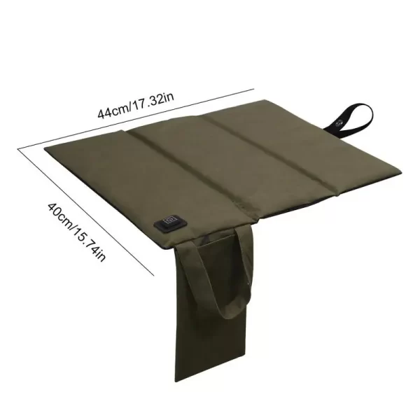 Winter Warm Heated Seat Mats USB Charging Car Camping Travel Electric Heating Pad Cushion Stadium Bleacher Folding Seat Cushion - Image 6
