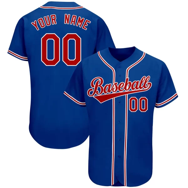 Customizable Red Team Baseball Jersey - Image 10