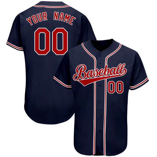 Customizable Red Team Baseball Jersey - Image 7