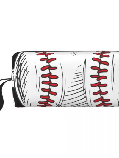 Travel Baseball Sport Pattern Toiletry Bag Fashion Makeup Cosmetic Organizer for Women Beauty Storage Dopp Kit Box