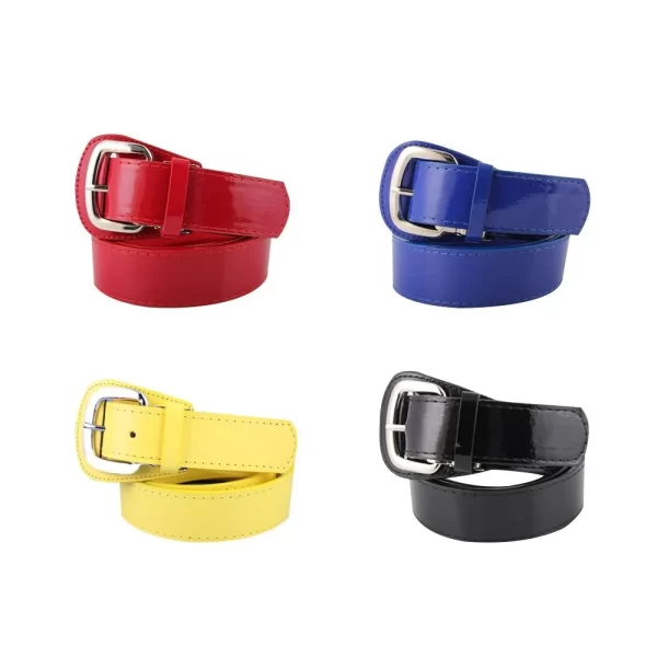Pu Leather Unisex Baseball Belt - Image 2