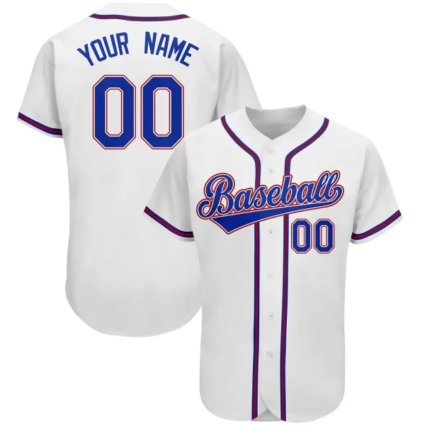Customizable Red Team Baseball Jersey - Image 14